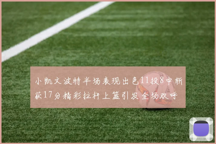 小凯文波特半场表现出色11投8中斩获17分精彩拉杆上篮引发全场欢呼